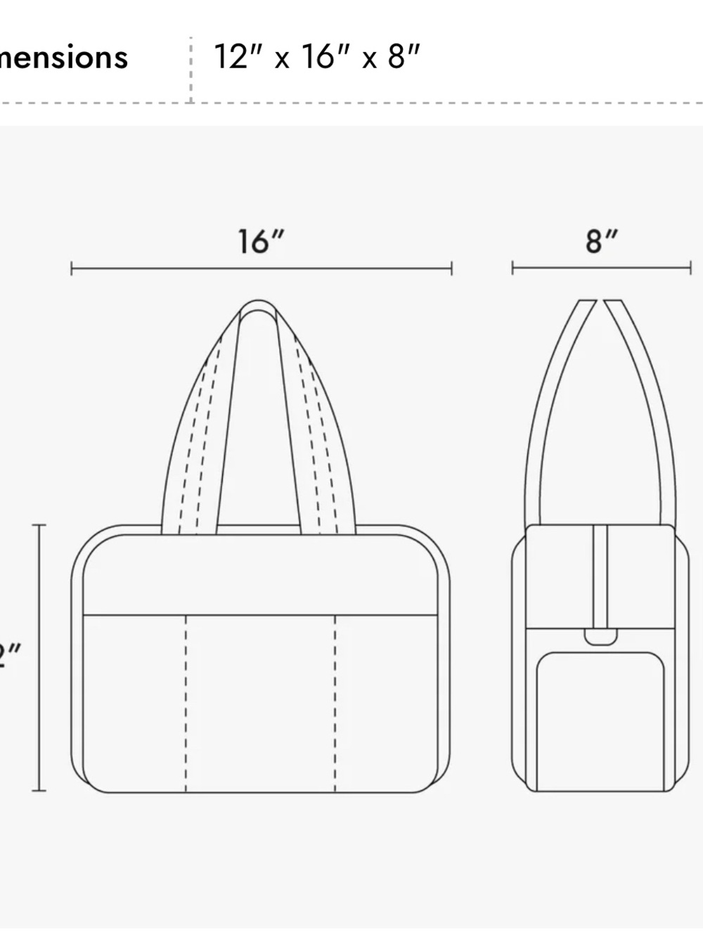 Luka black duffle. Barely used maybe 4 times. - Picture 8 of 8